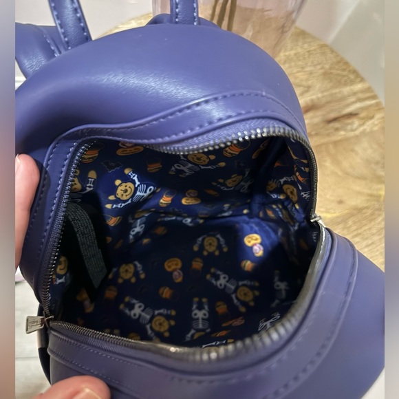 Disney Winnie the Pooh Skeleton Halloween LoungeFly backpack - Picture 5 of 5